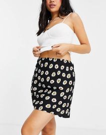 Mini Skirt in Daisy Print by Asos at Asos